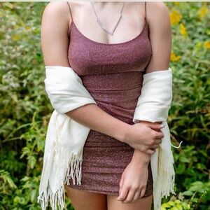 Brown Sparkly/Iridescent homecoming dress